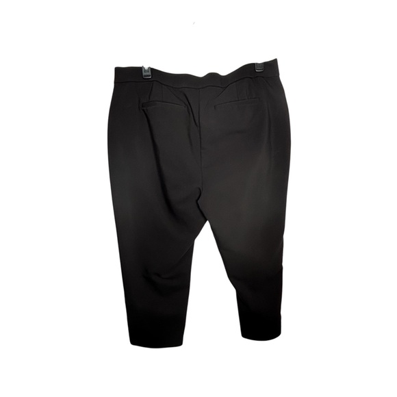 Rafaella Curvy Black Ankle Pants Silver Ankle Grommets NWOT - Picture 2 of 9